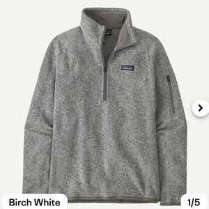 Patagonia Women’s Better Sweater 1/4 Zip Heathered Gray Fleece Pullover